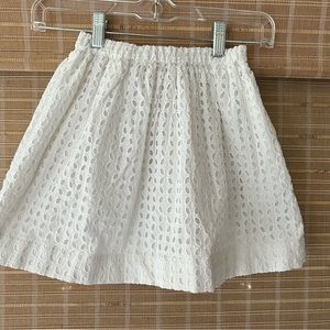 Crewcuts girls white skirt